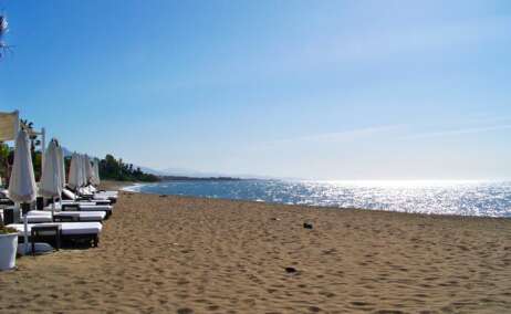 La playa del Padrón en Estepona