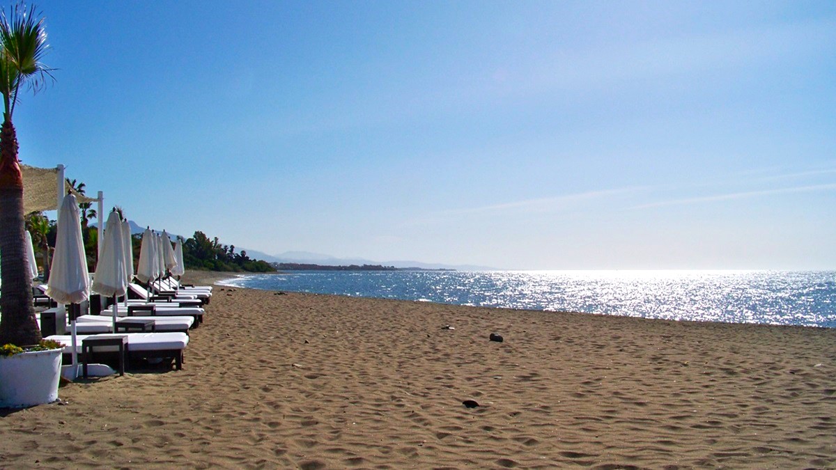 La playa del Padrón en Estepona