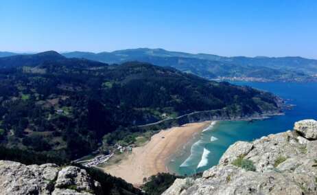 La playa de Laga en Bizkaia