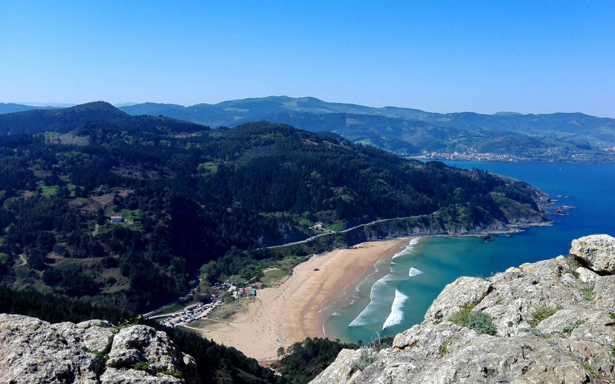 La playa de Laga en Bizkaia