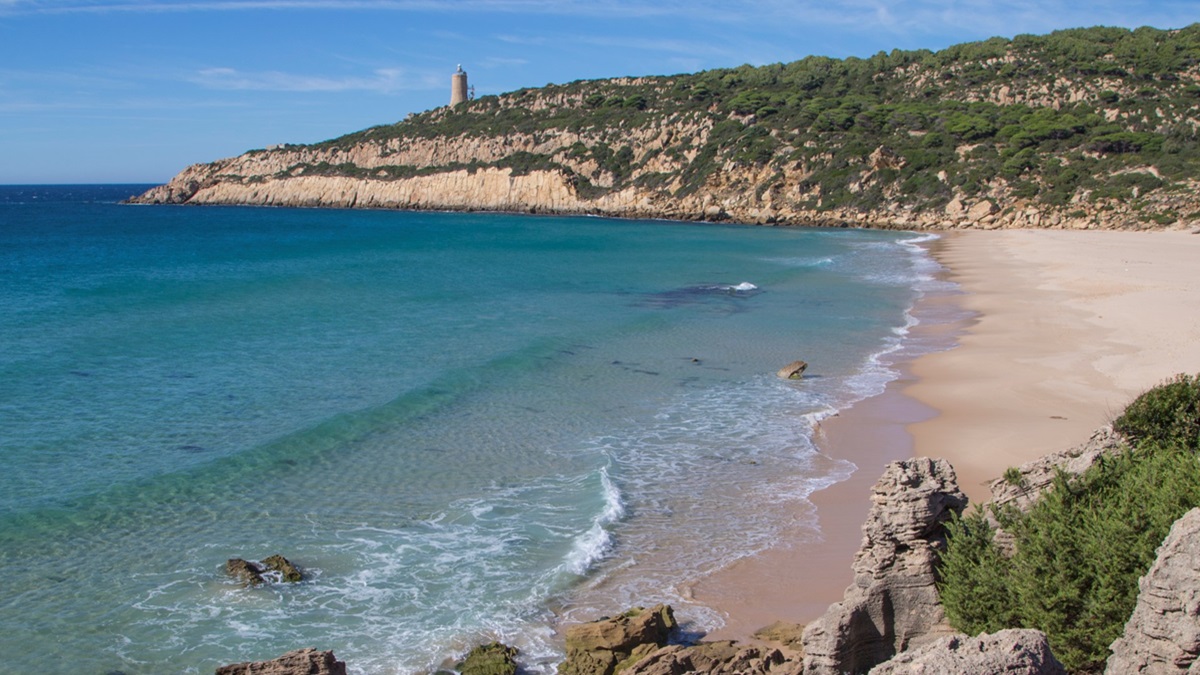 La playa de El Cañuelo en Cádiz