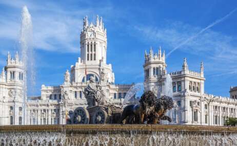 La plaza de Cibeles en Madrid