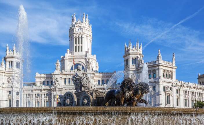 La plaza de Cibeles en Madrid