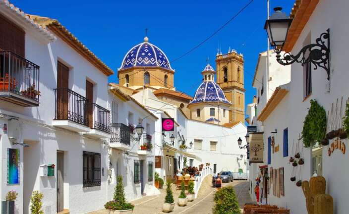 El pueblo de Altea en Alicante