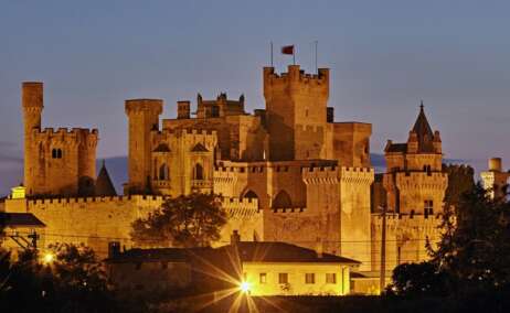 El pueblo de Olite en Navarra