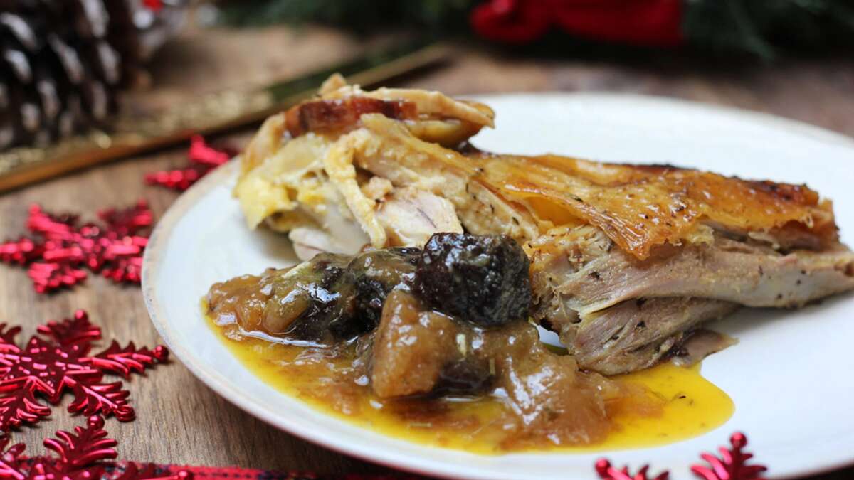 El plato típico asturiano de pitu caleya