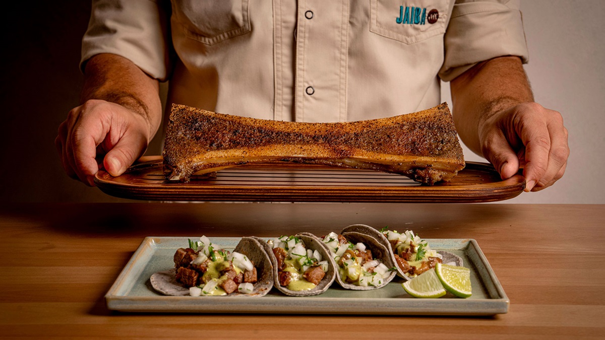 El tuétano con tacos de ternera, uno de los mejores platos