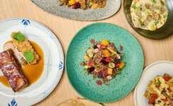 Selección de platos de la carta de otoño