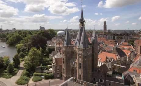 La ciudad de Zwolle en los Países Bajos