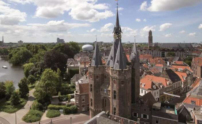 La ciudad de Zwolle en los Países Bajos