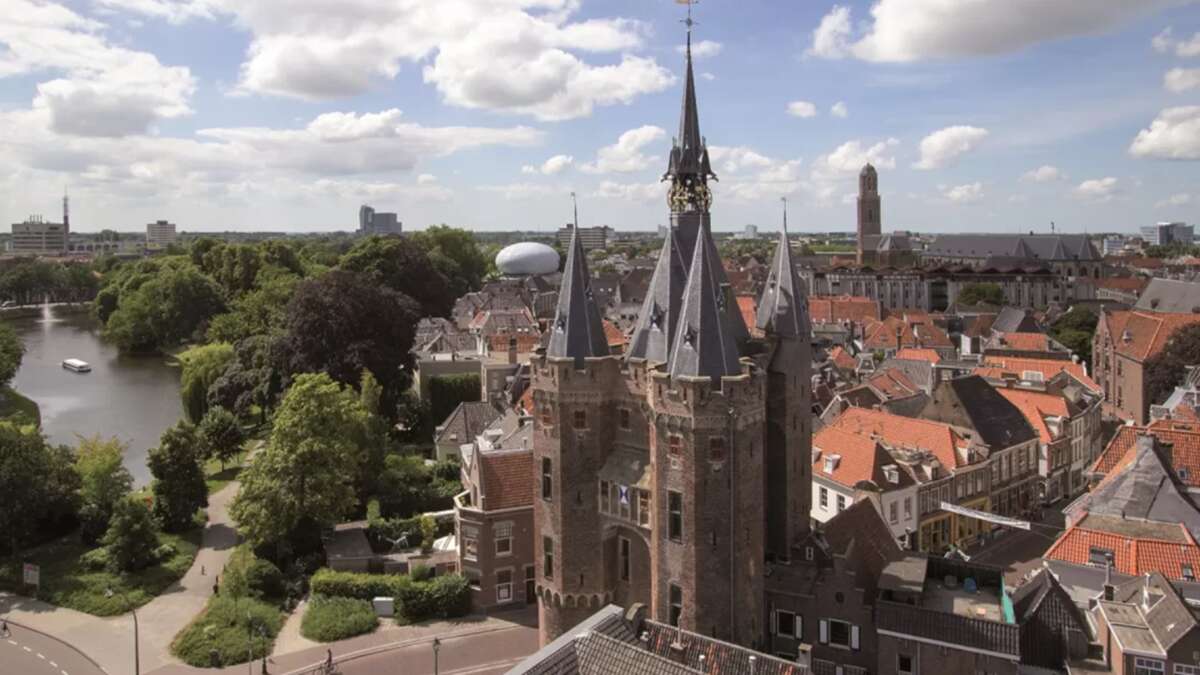 La ciudad de Zwolle en los Países Bajos