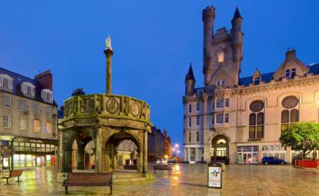 La ciudad de Aberdeen en Escocia