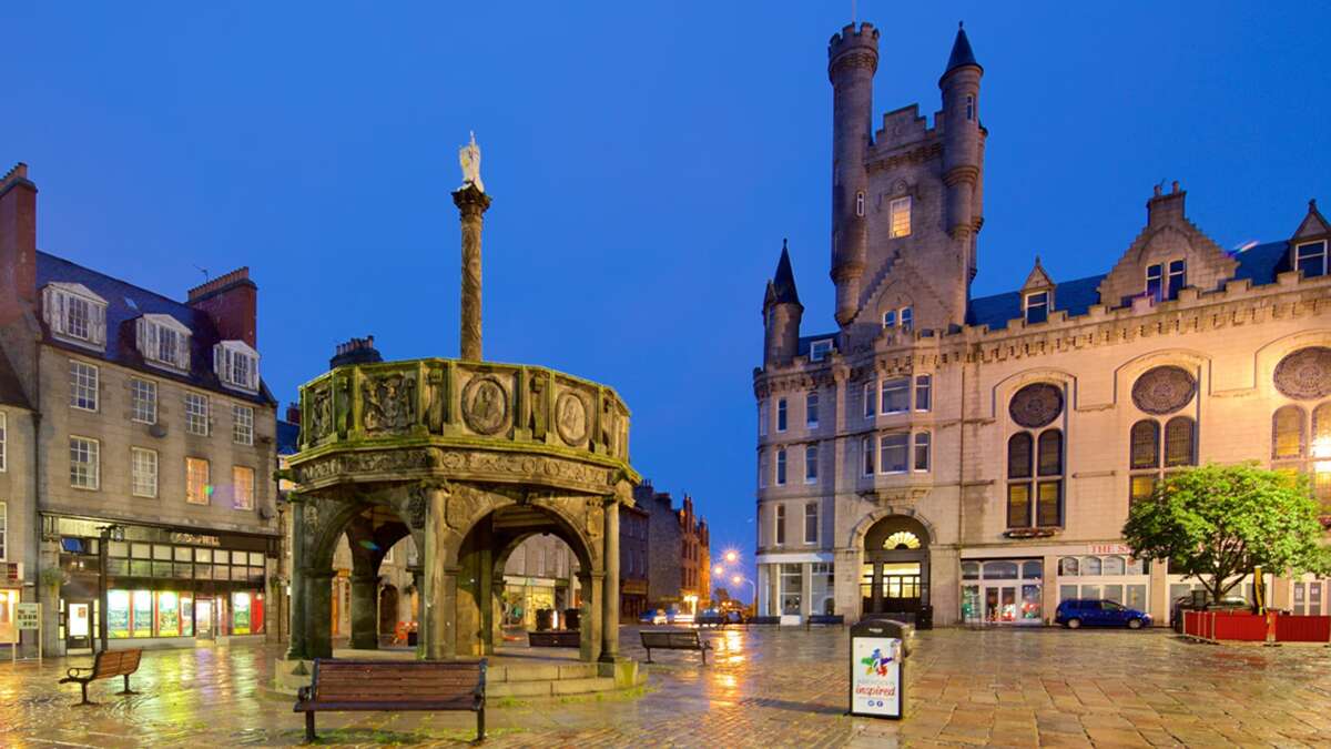 La ciudad de Aberdeen en Escocia