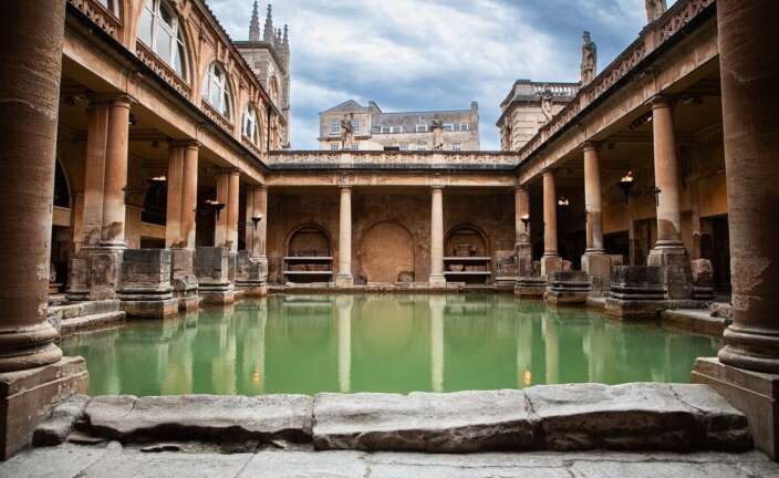 La ciudad de Bath en Inglaterra