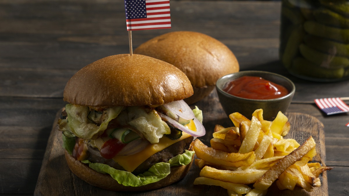 Una hamburguesa americana