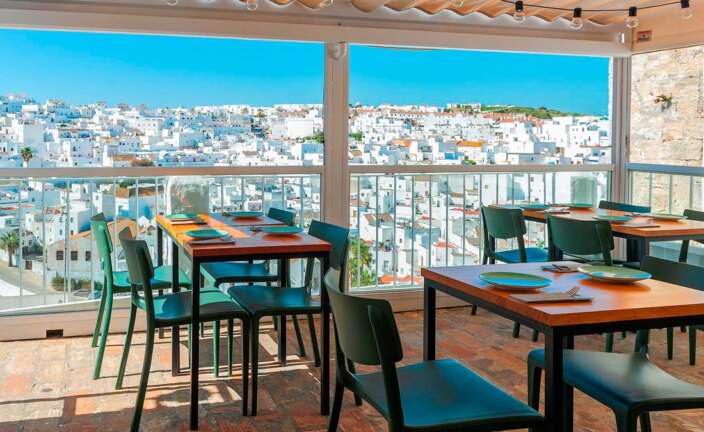 La terraza de La Judería en Vejer de la Frontera