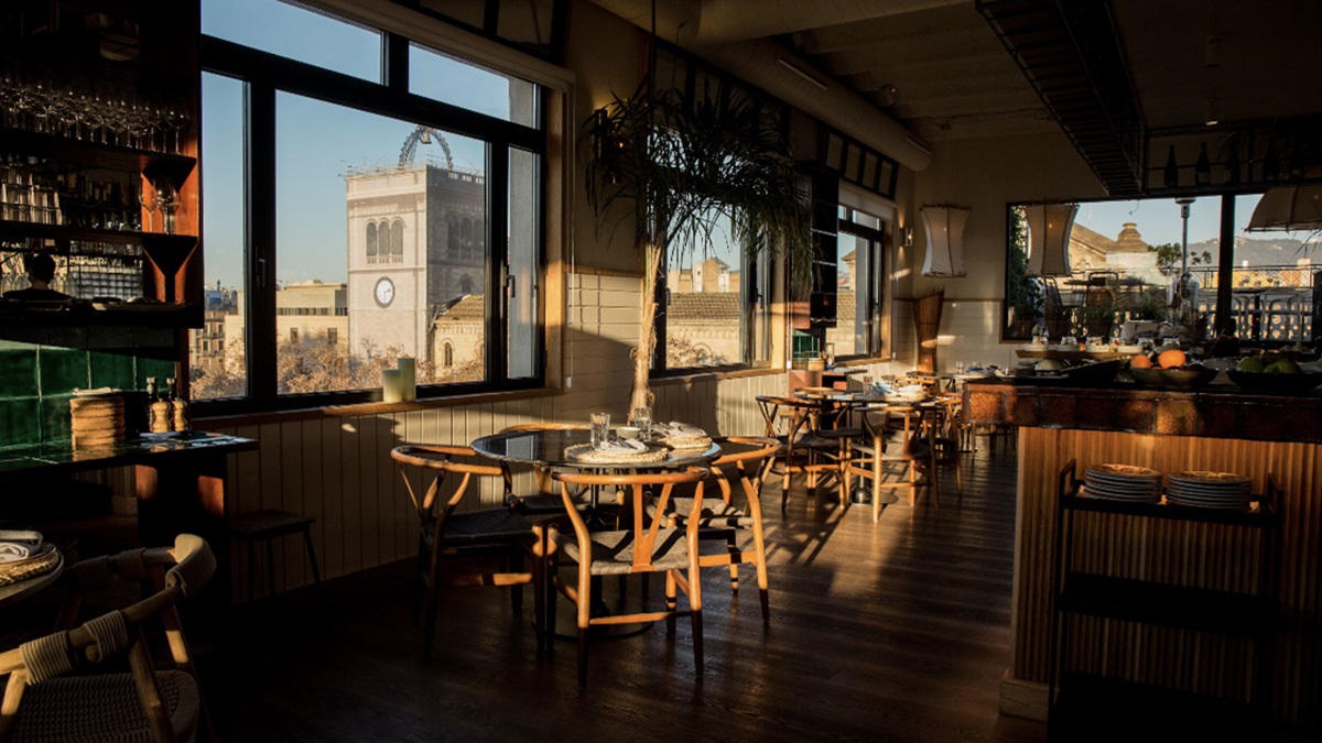 La luz es parte del restaurante