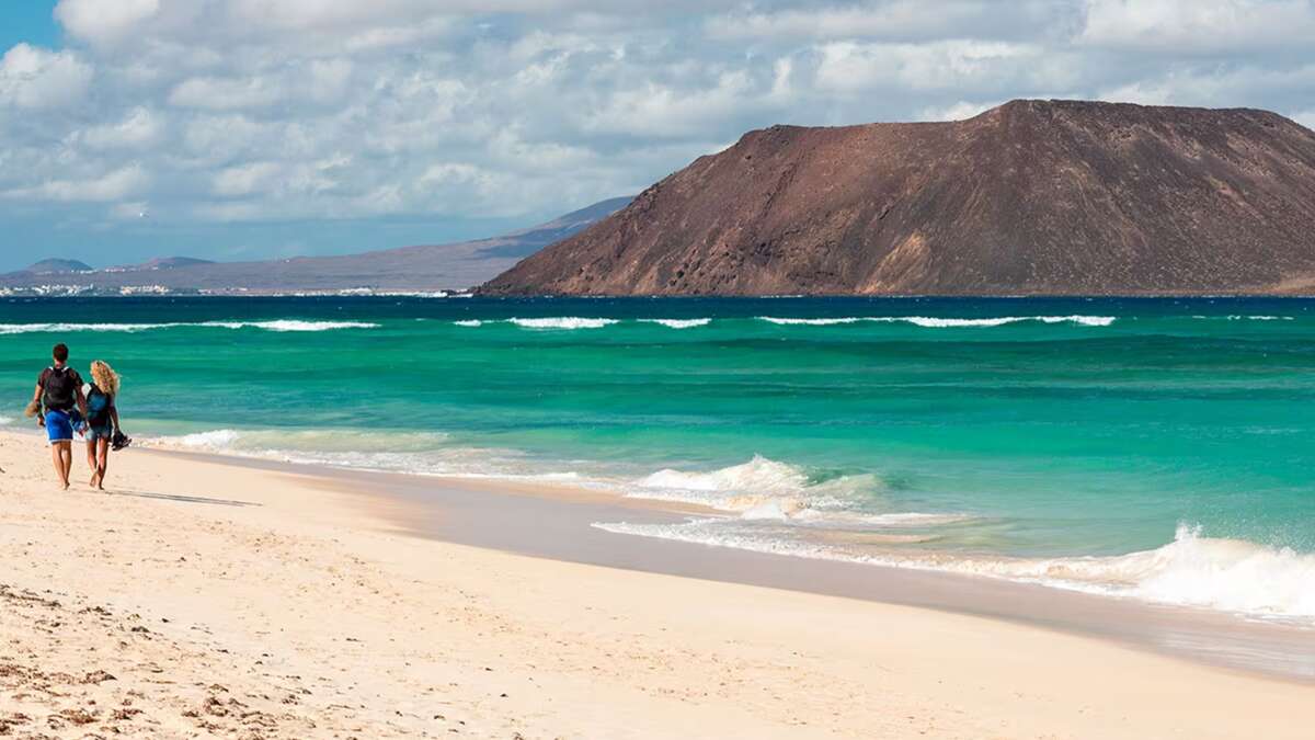 La isla de Fuerteventura en las Islas Canarias