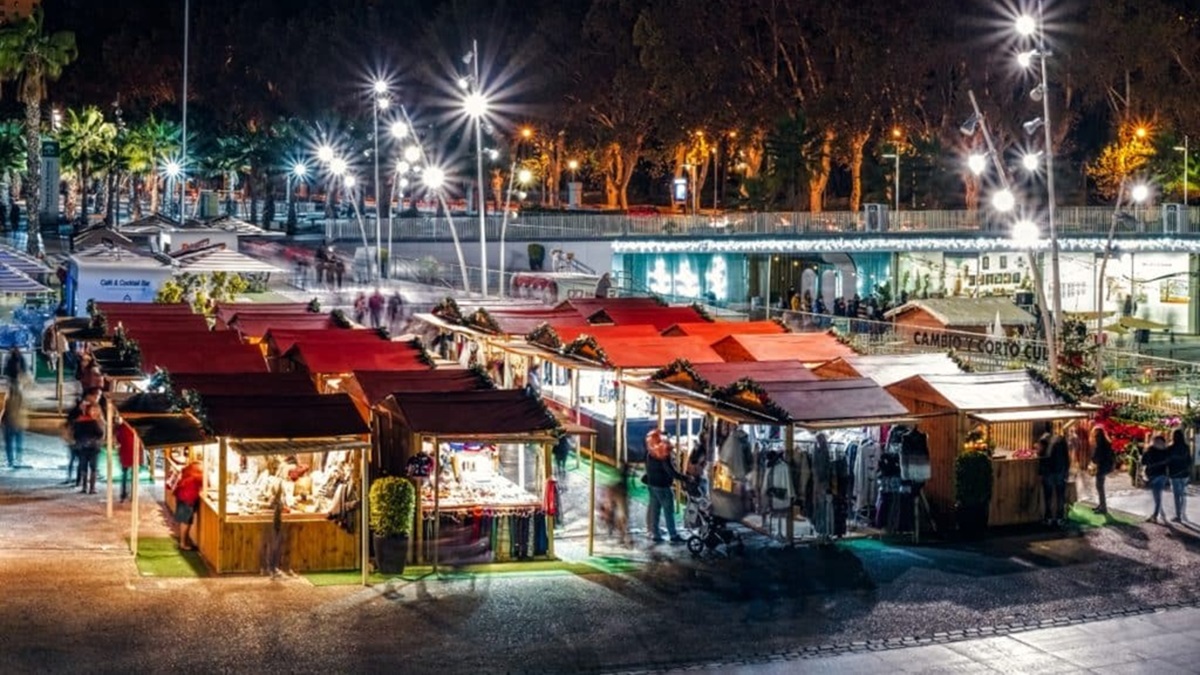 El mercadillo navideño de Málaga