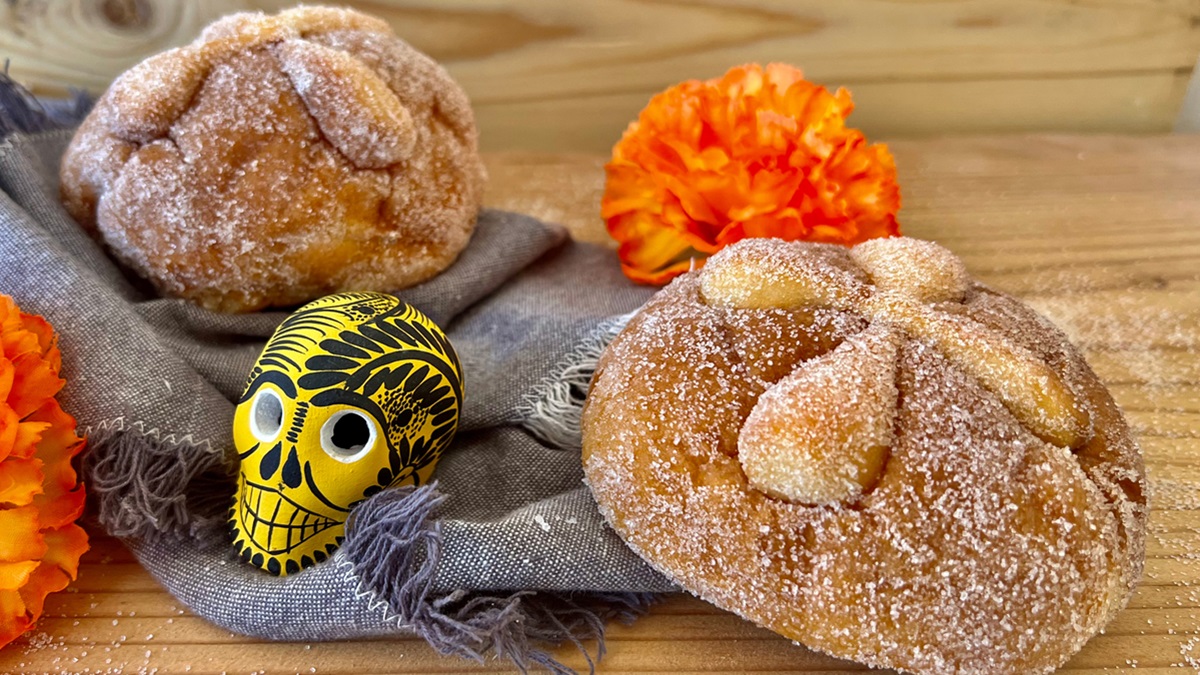Pan de muerto en el restaurante mexicano Hijo del Maíz