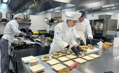 Showcooking de Amara en el MOM Culinary Institute.