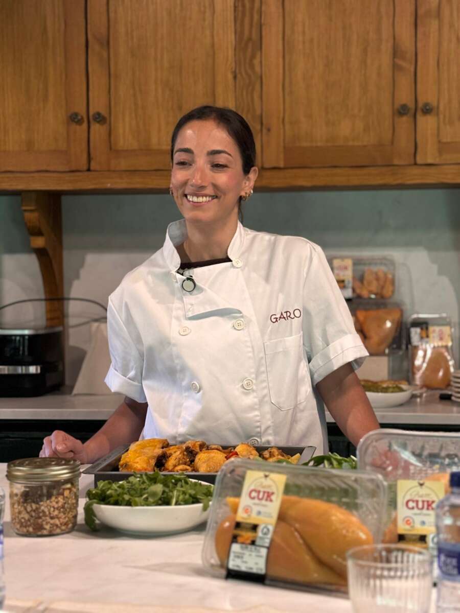 Nuria Garrido durante el showcooking de Gran CUK celebrado en el MOM Culinary Institute.