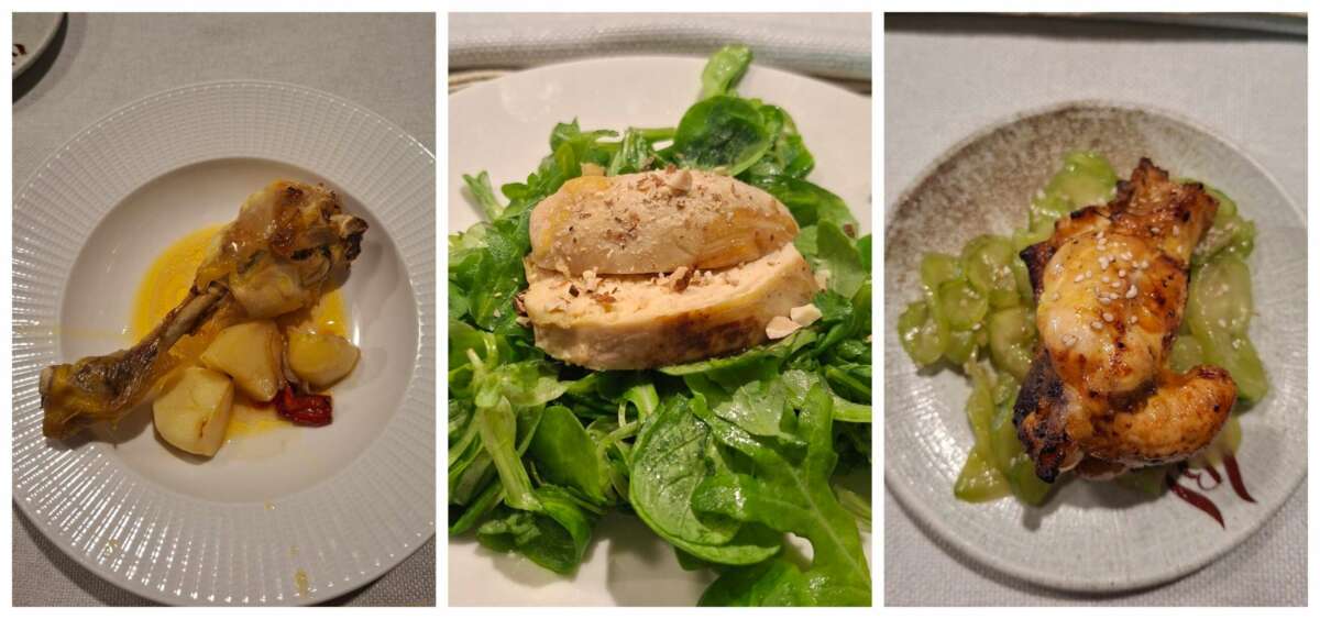 Las tres recetas elaboradas por Nuria Garrido.