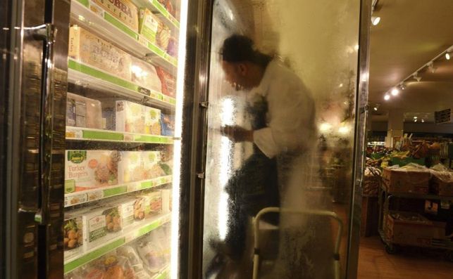Sección de congelados de un supermercado. EFE.