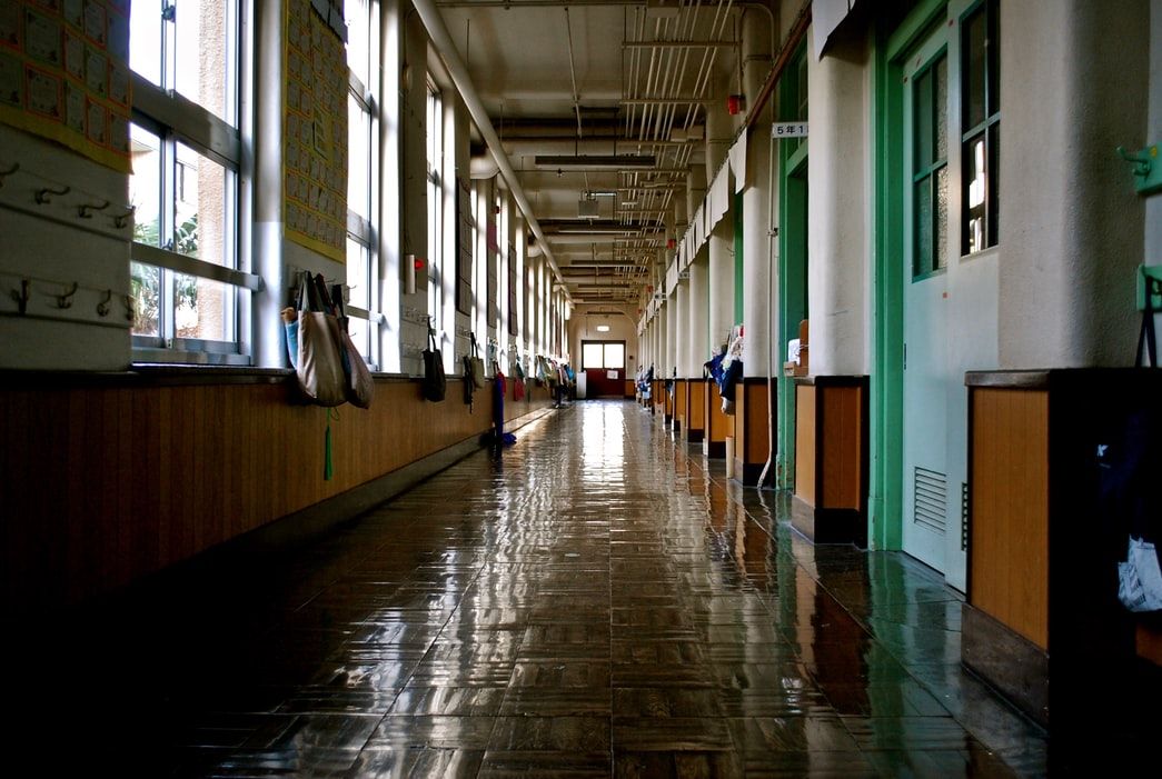 Un colegio vacío. EFE