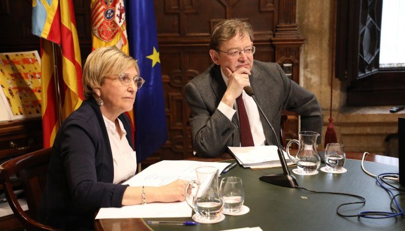 Ximo Puig, president de la Generalitat Valenciana, y Ana Barceló, consellera de Sanitat