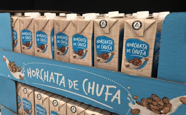 Horchata de chufa en el lineal de Mercadona