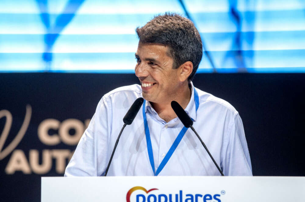 El presidente del PPCV, Carlos Mazón, en el congreso del partido Foto: PPCV.