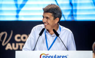El presidente del PPCV, Carlos Mazón, en el congreso del partido Foto: PPCV.