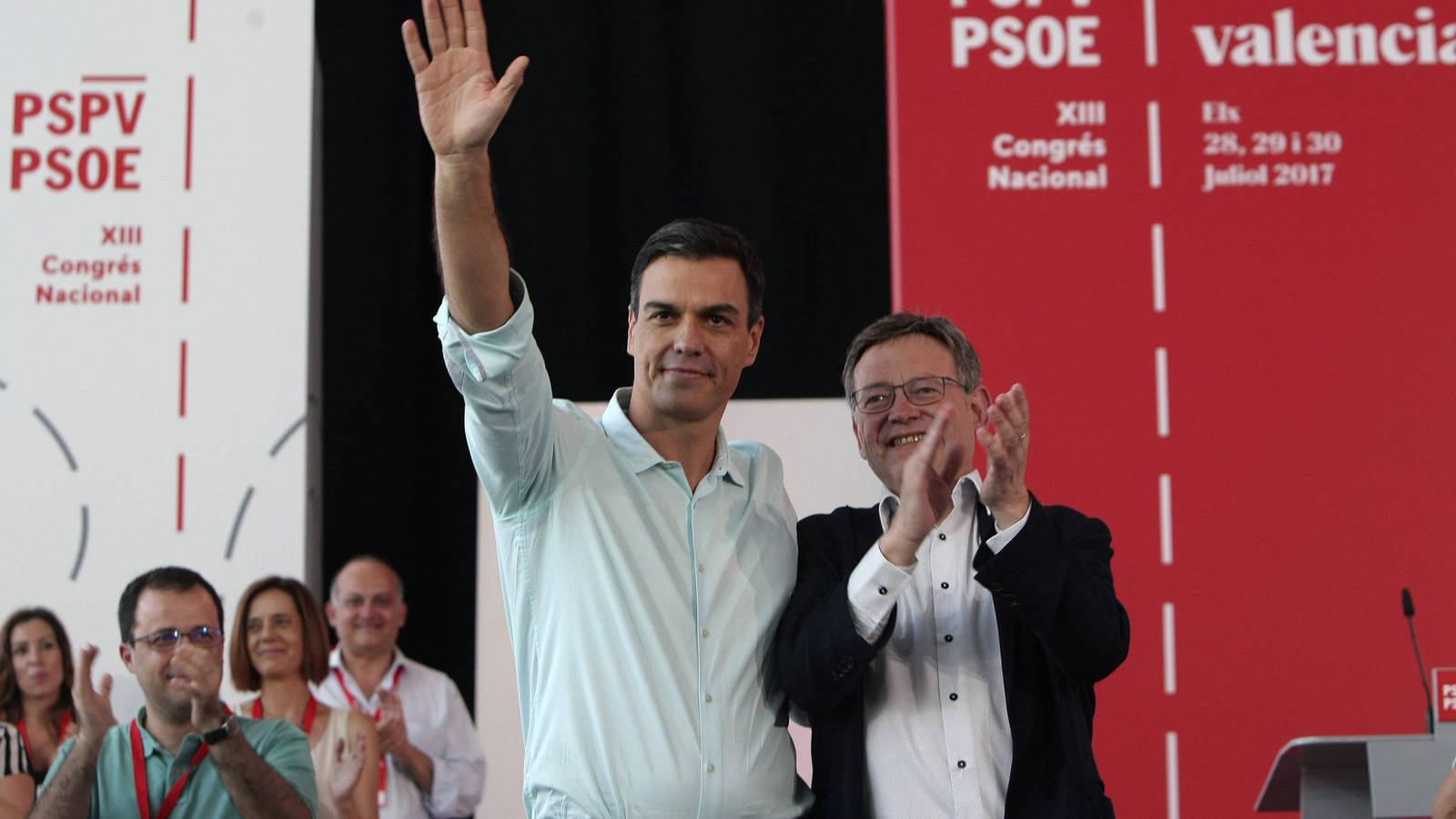 La Comunidad Valenciana y Murcia se alían para reclamar una financiación económica basada en la población 1 sanchez escenifica paz con ximo puig eres mi presidente y mi secretario general