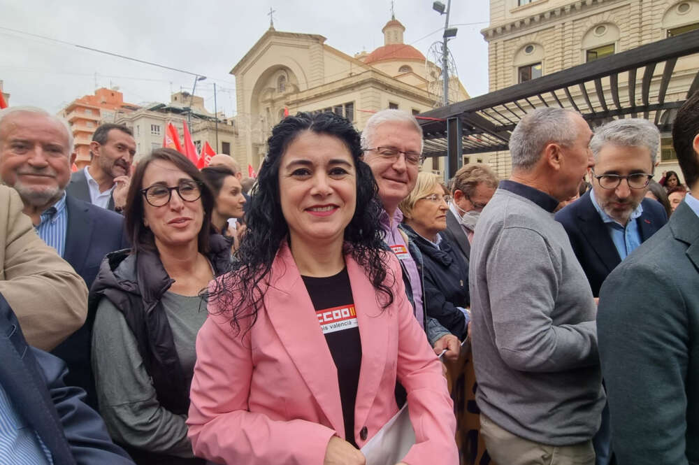 La secretaria general de CCOO PV, Ana García. Twitter.