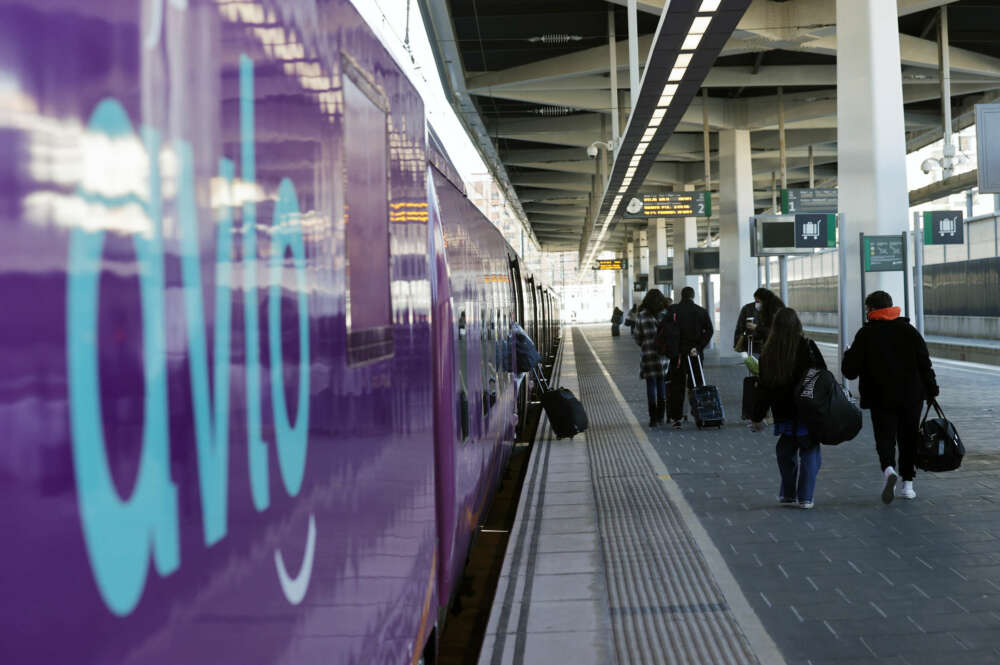 Varios pasajeros se suben al tren Avlo. EFE/Manuel BruqueVarios pasajeros se suben al tren Avlo. EFE/Manuel Bruque