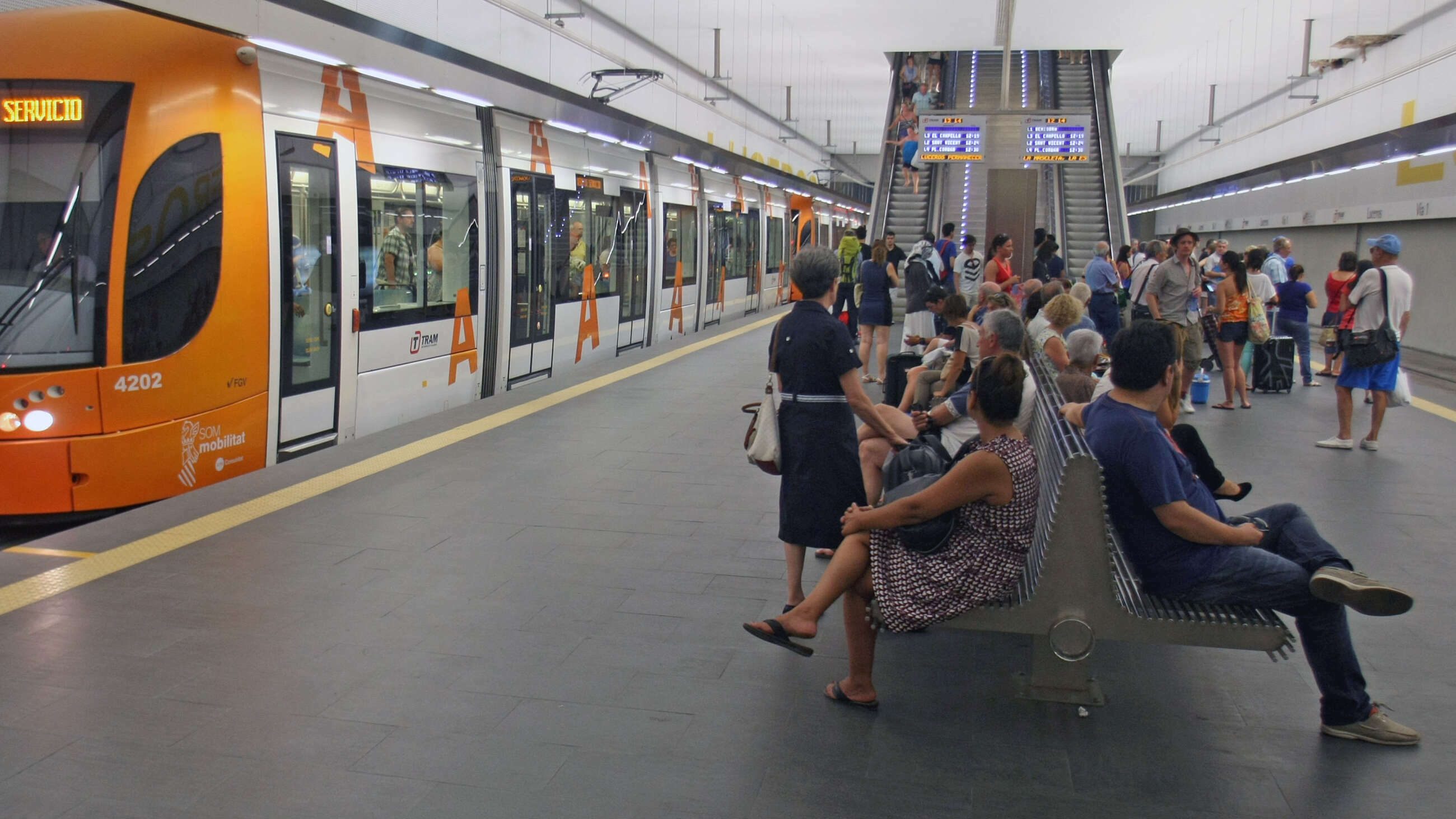 Tram d'Alacant. Transporte público. 