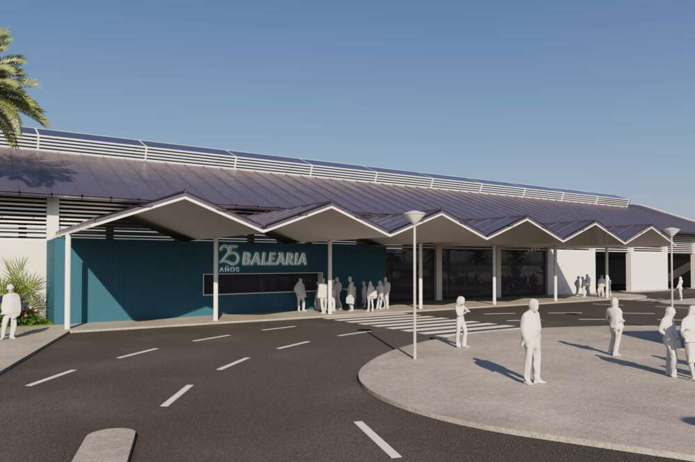 Diseño de la nueva terminal de Baleària en República Dominicana.