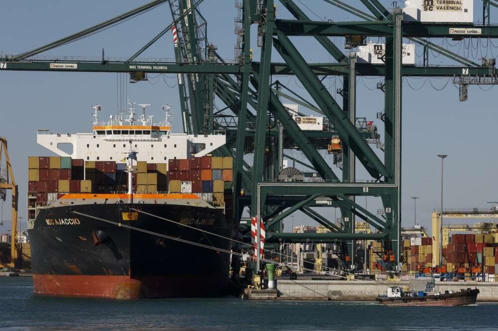 Imagen del Puerto de Valencia. Foto EFE-Biel Aliño