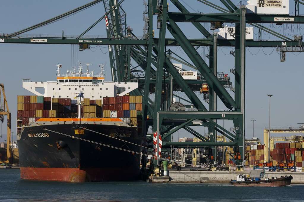 Imagen del Puerto de Valencia. Foto EFE-Biel Aliño