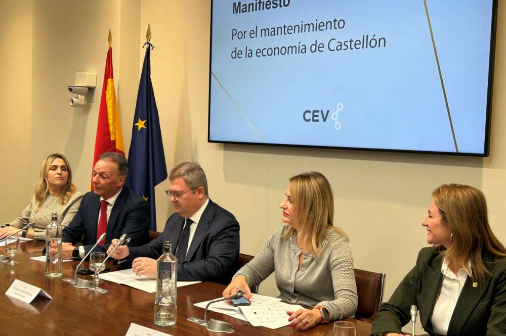 Presentación del “Manifiesto por el mantenimiento de la economía de Castellón”.