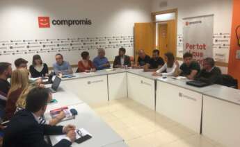 Ejecutiva de Compromís. Foto: Compromís.