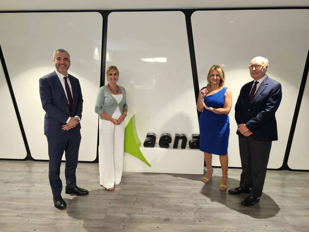 Trobada entre la Generalitat Valenciana i Aena. Foto: Generalitat Valenciana.