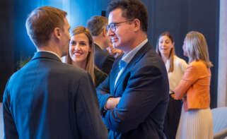 Iker Marcaide (der.), en la celebración del décimo aniversario de Zubi Group (Foto: Zubi Group)