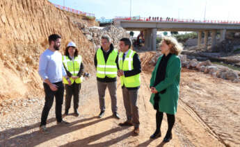 Obras en el puente de Torrent