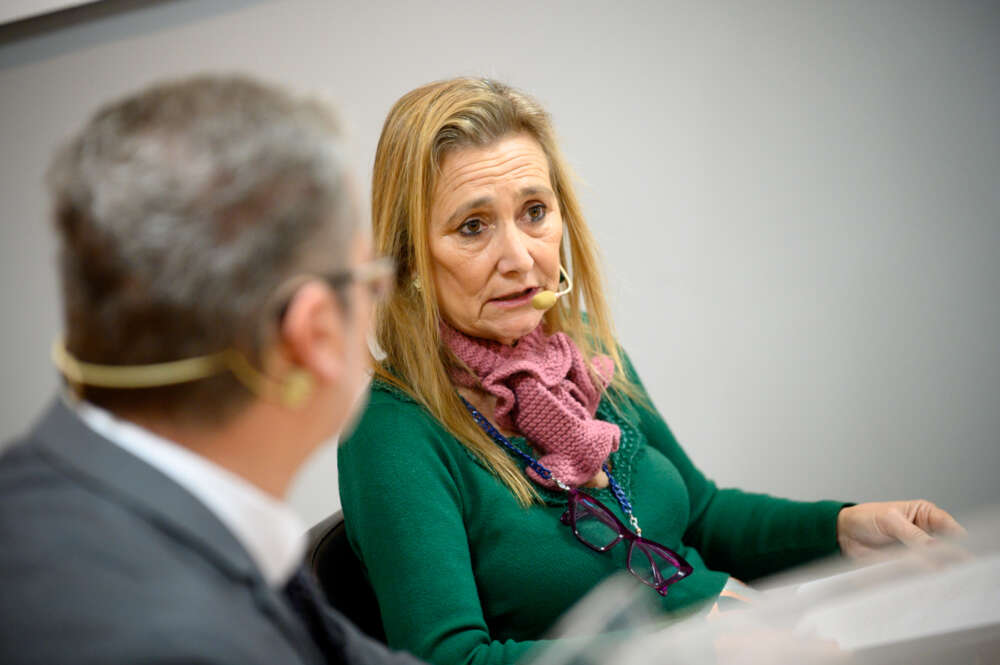 Eva Blasco (CEV Valencia) durante la Mesa Impulso Empresarial