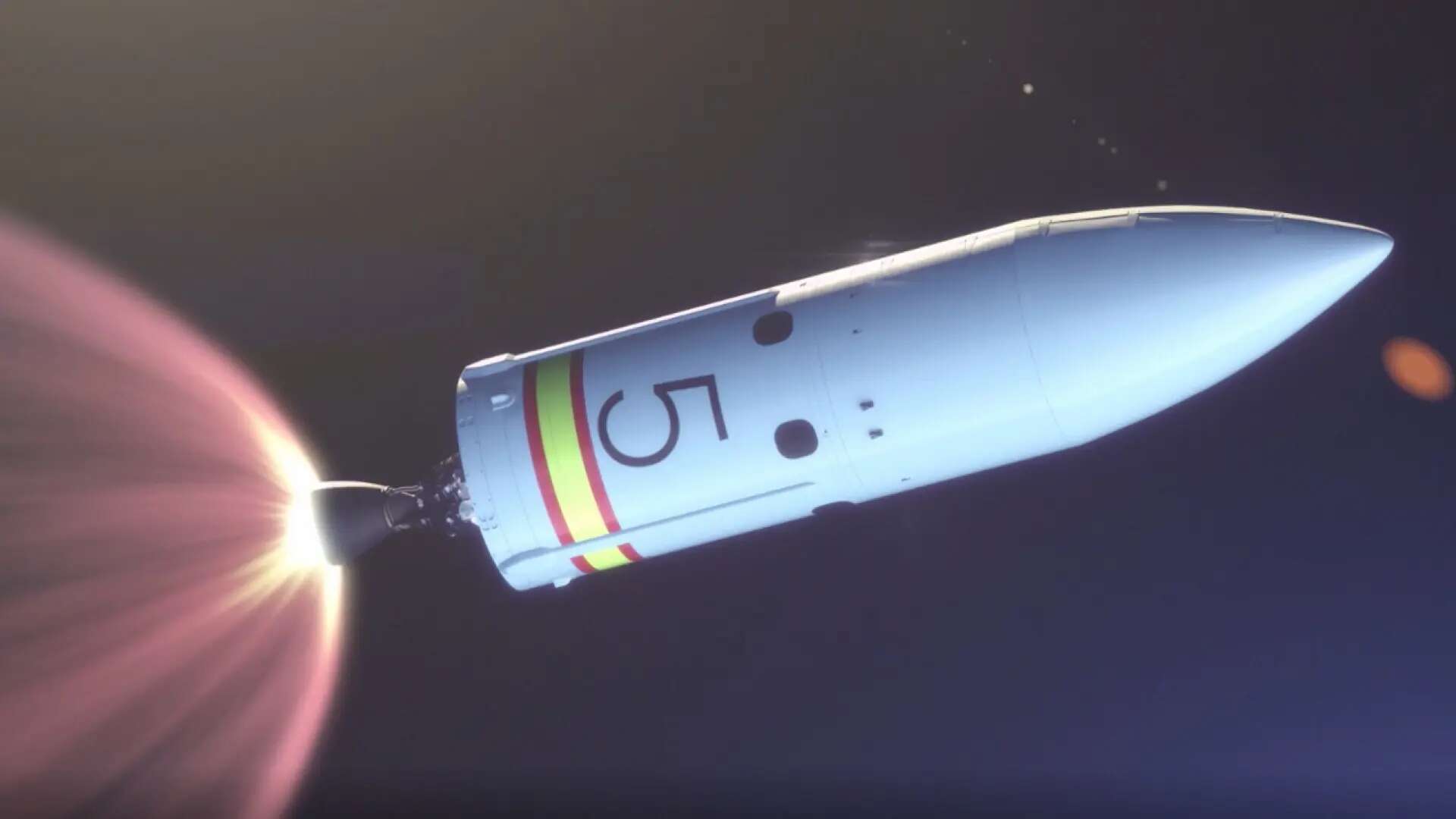 El cohete español Miura-5 de PLD Space en una imagen piloto