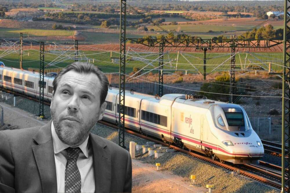 Línea de tren mantenida por Hitachi Rail