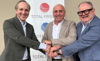 Javier Romeu y Francisco Marquínez, tras la adquisición de Total Freight por parte de TIBA