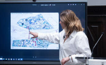 La alcaldesa de Valencia, María José Catalá, se reúne con el presidente de Rain Forest, José Maldonado, para abordar los nuevos proyectos de Bioparc.
